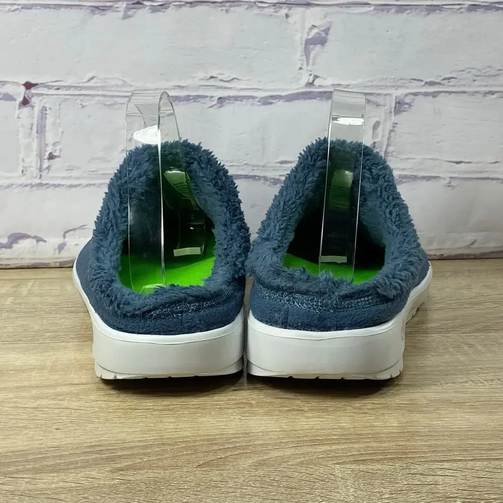 OOFOS OOcoozie Blue Fleece Lined Slip On Shoes Men's Size 11 Recovery Comfort